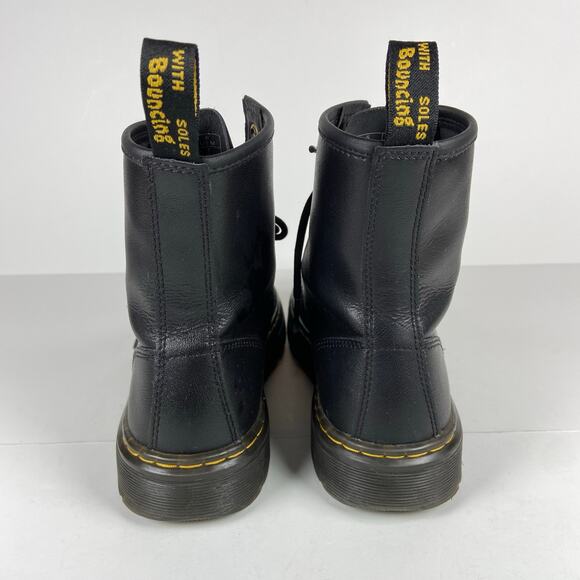 Dr Martens Zabala Black Leather Lace Up Combat Boots Women's Size 7 - Picture 7 of 10